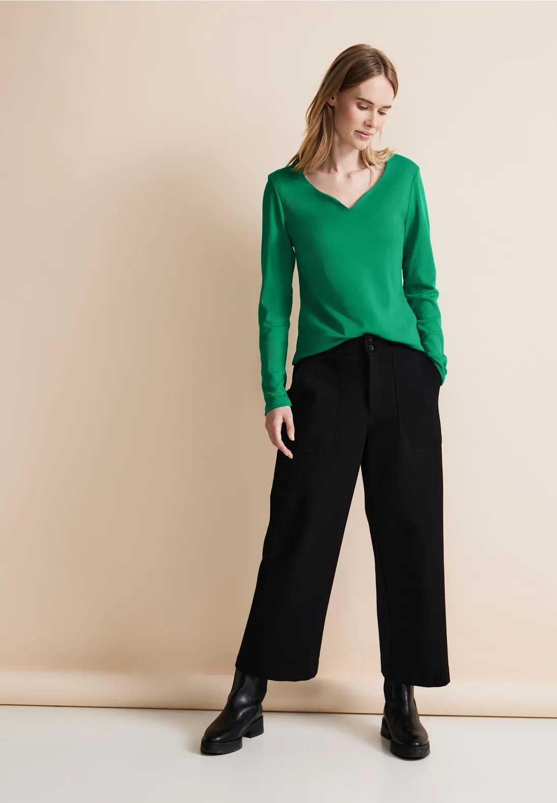 Street One Shirt mit Herzausschnitt