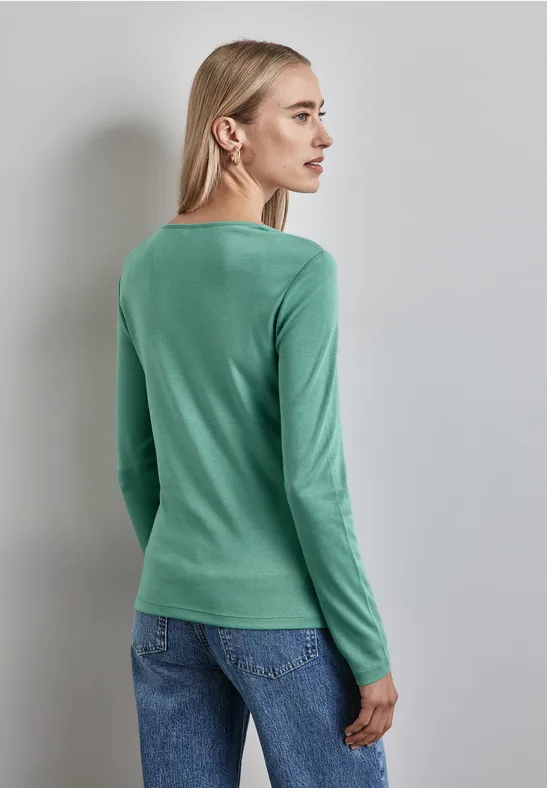 Street One Shirt Mit Herzausschnitt