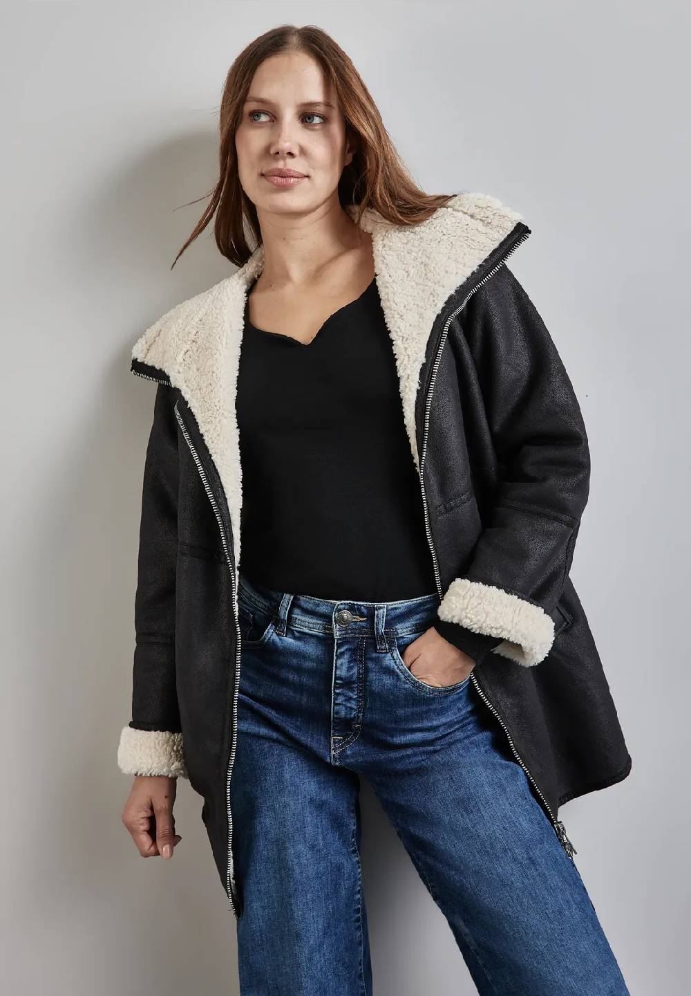 Street One Shirt mit Herzausschnitt