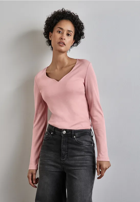 Street One Shirt Mit Herzausschnitt