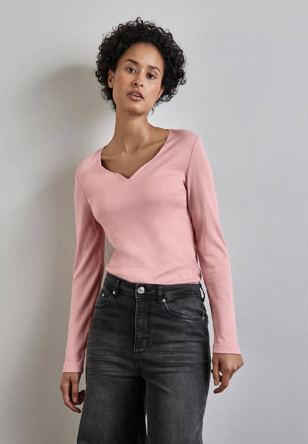 Street One Shirt mit Herzausschnitt