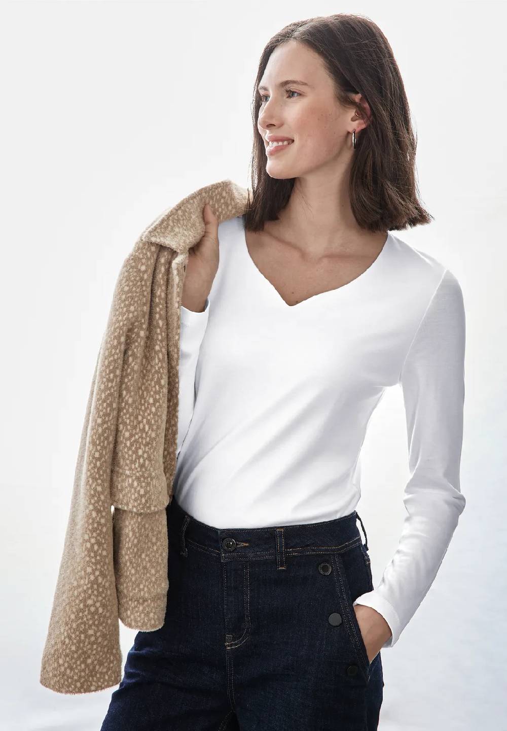 Street One Shirt mit Herzausschnitt