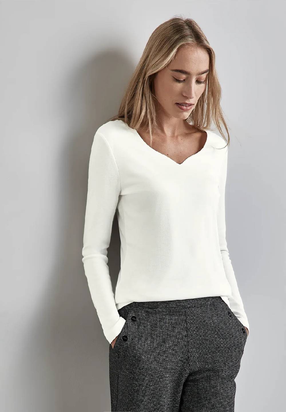 Street One Shirt mit Herzausschnitt