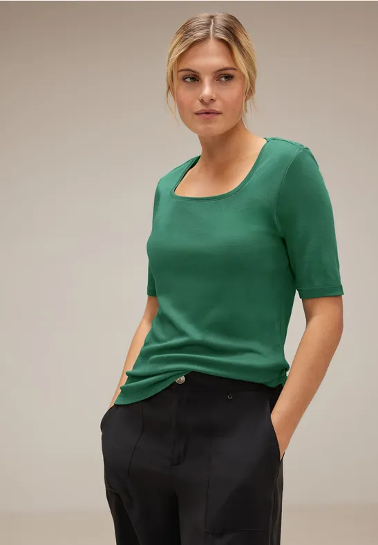 Street One Shirt Mit Karrée Ausschnitt - Style PANIA