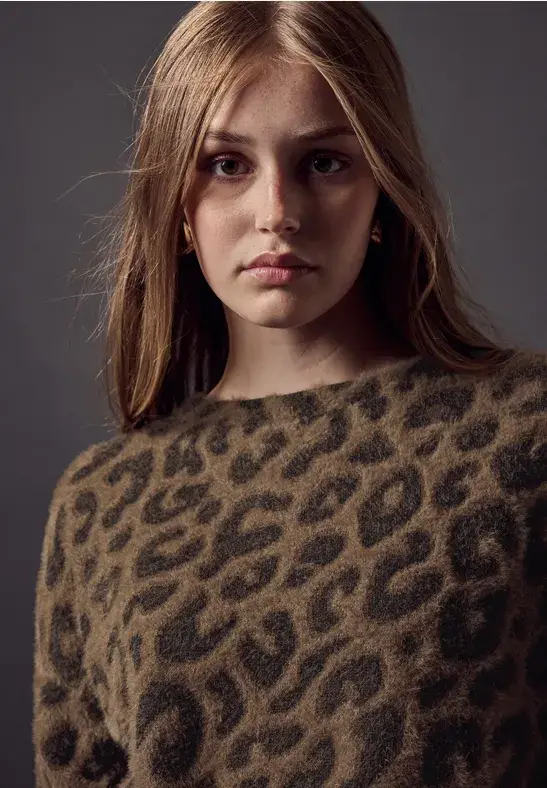 Street One Shirt Mit Leo-Print