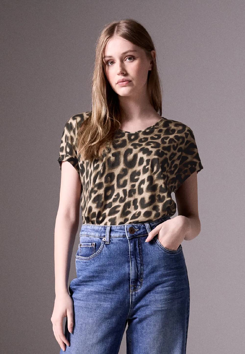 Street One Shirt mit Leo-Print