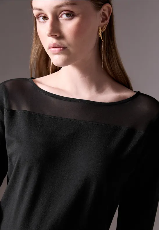 Street One Shirt Mit Mesh-Detail