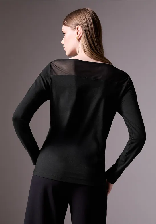 Street One Shirt Mit Mesh-Detail