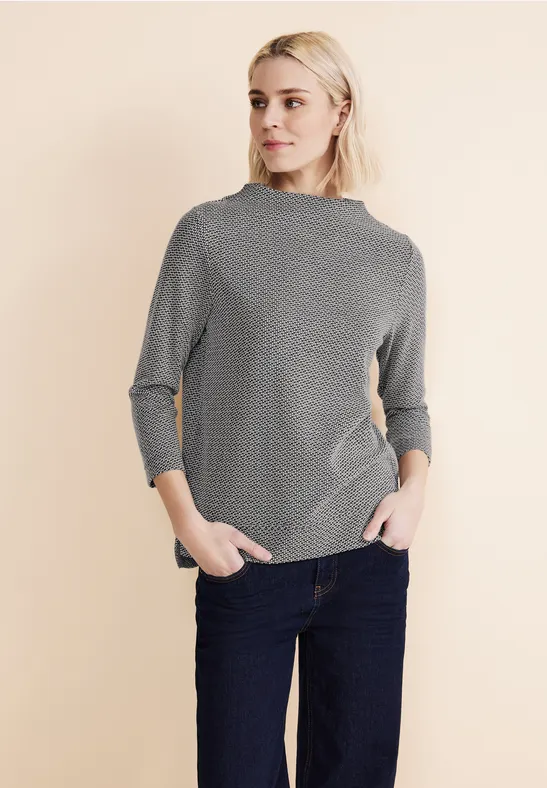 Street One Shirt Mit Stehkragen