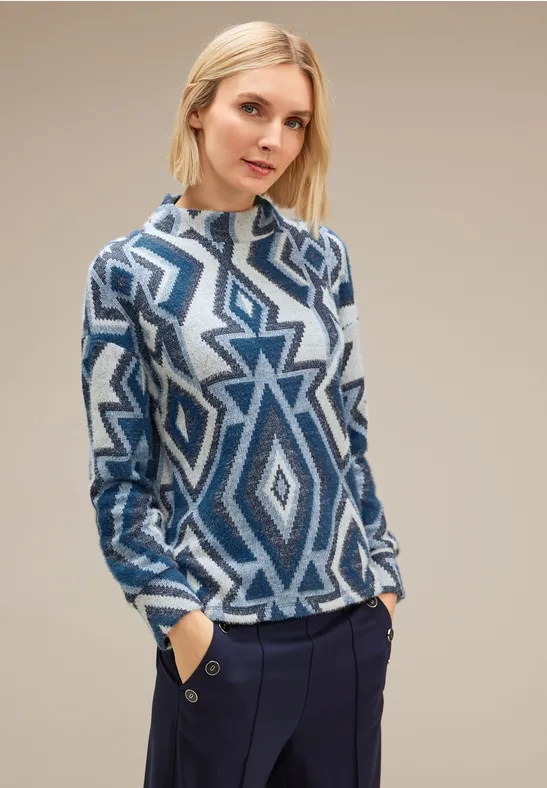 Street One Shirt Mit Stehkragen