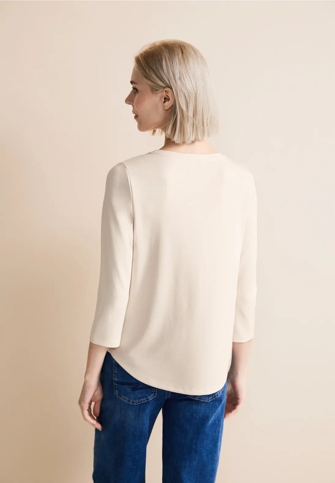 Street One Shirt Mit Steinchen Print