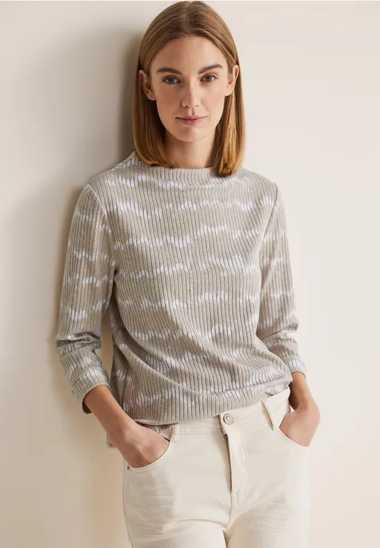 Street One Shirt Mit Streifen-Struktur