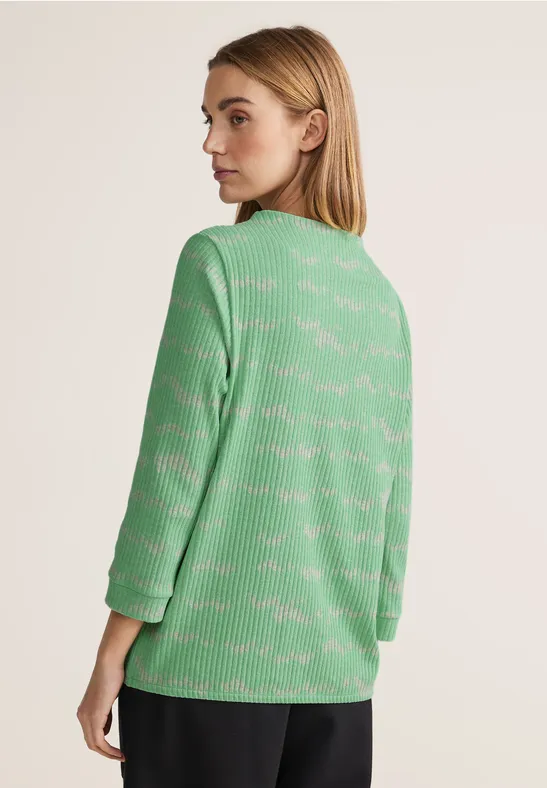 Street One Shirt Mit Streifen-Struktur