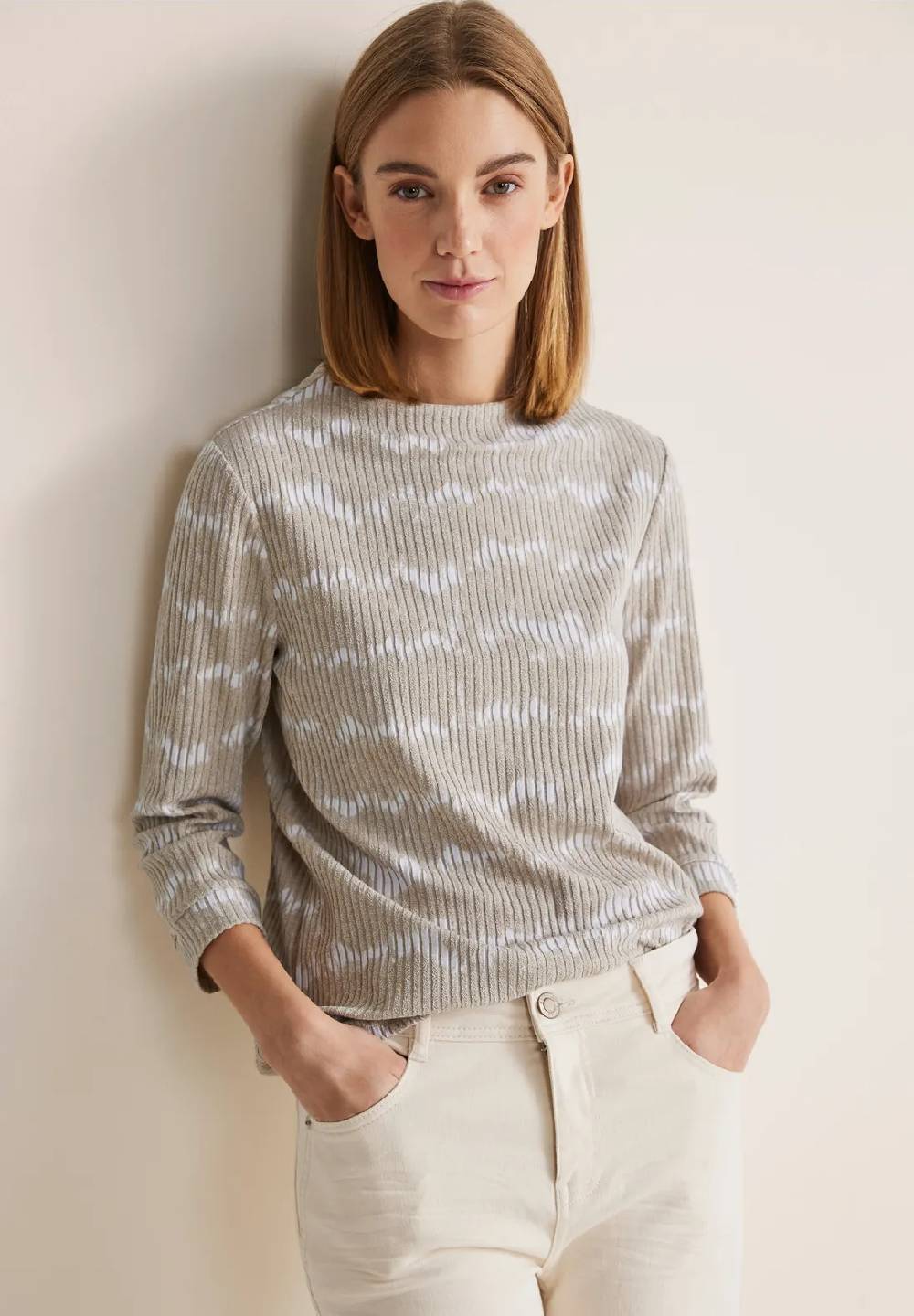 Street One Shirt mit Streifen-Struktur