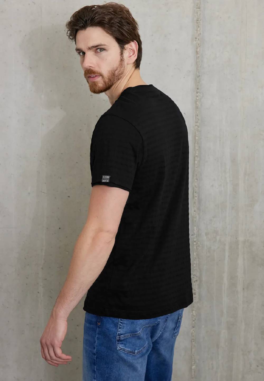 Street One Shirt Mit Struktur Streifen