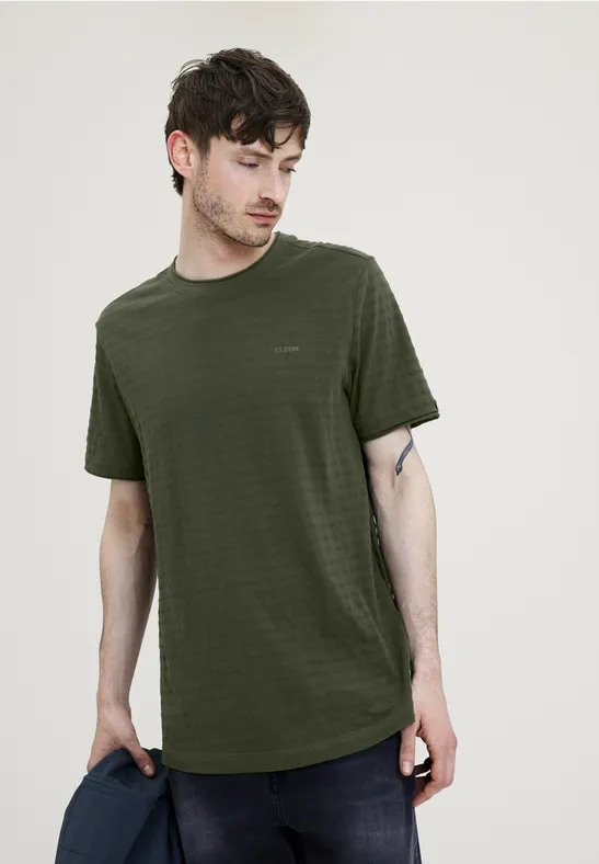 Street One Shirt Mit Struktur Streifen