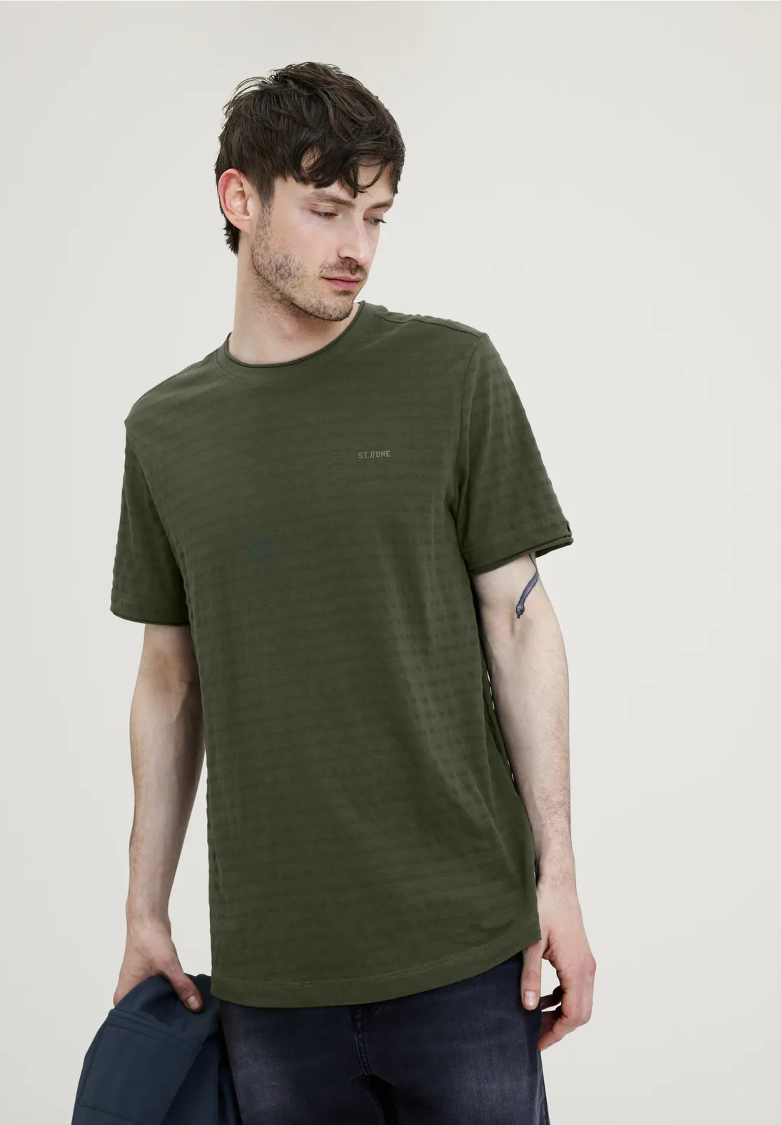 Street One Shirt mit Struktur Streifen