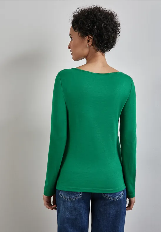 Street One Shirt Mit U-Boot-Ausschnitt