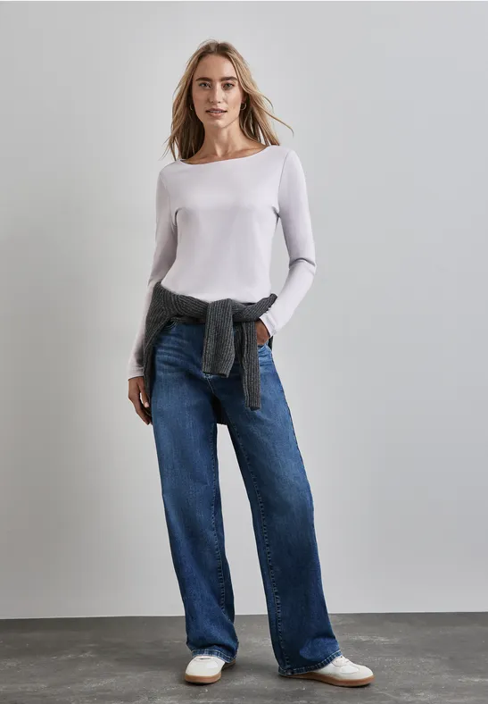 Street One Shirt Mit U-Boot-Ausschnitt