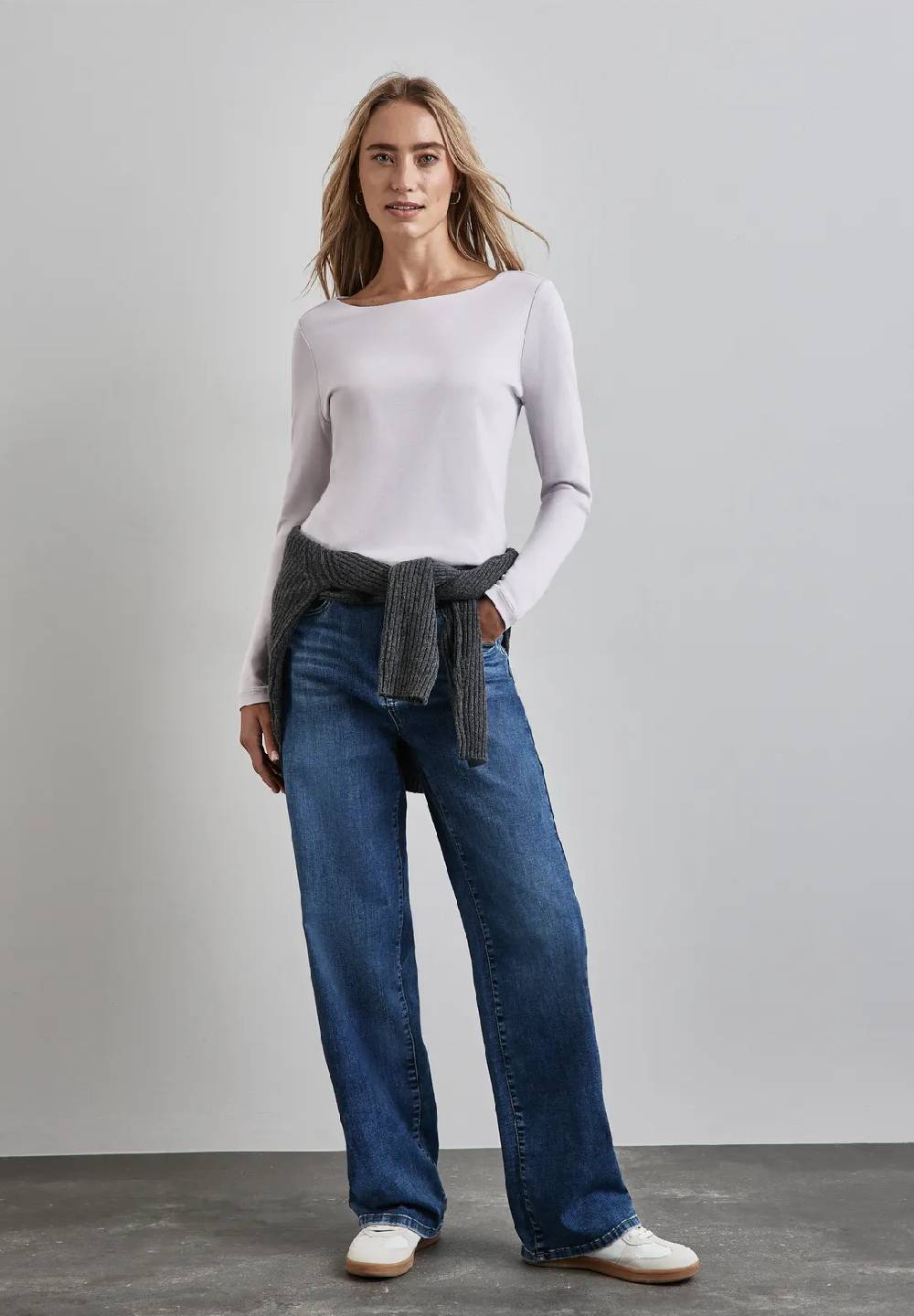 Street One Shirt mit U-Boot-Ausschnitt