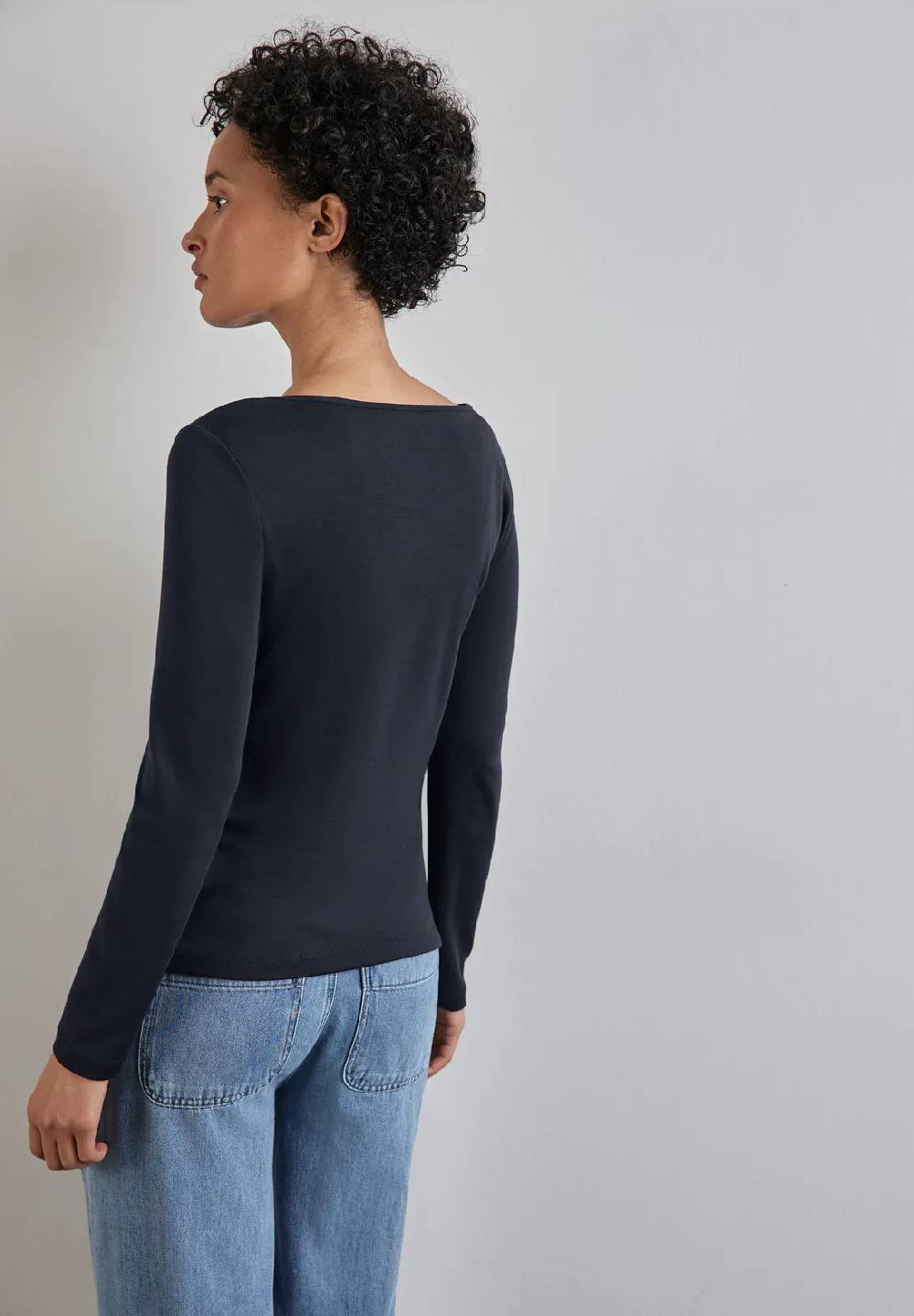 Street One Shirt Mit U-Boot-Ausschnitt