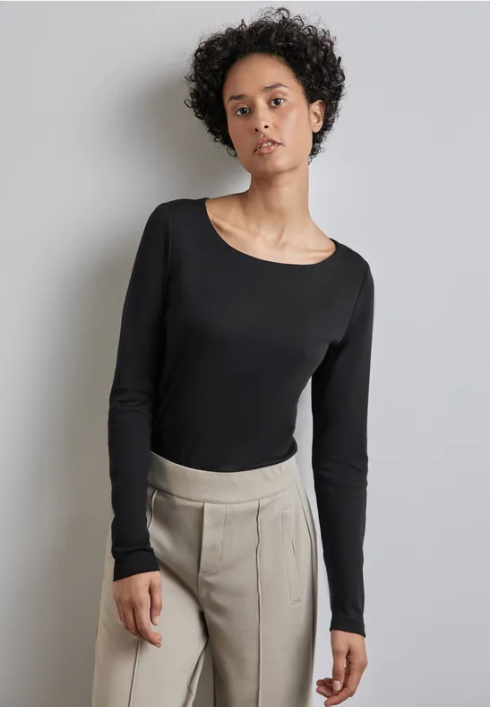 Street One Shirt Mit U-Boot-Ausschnitt