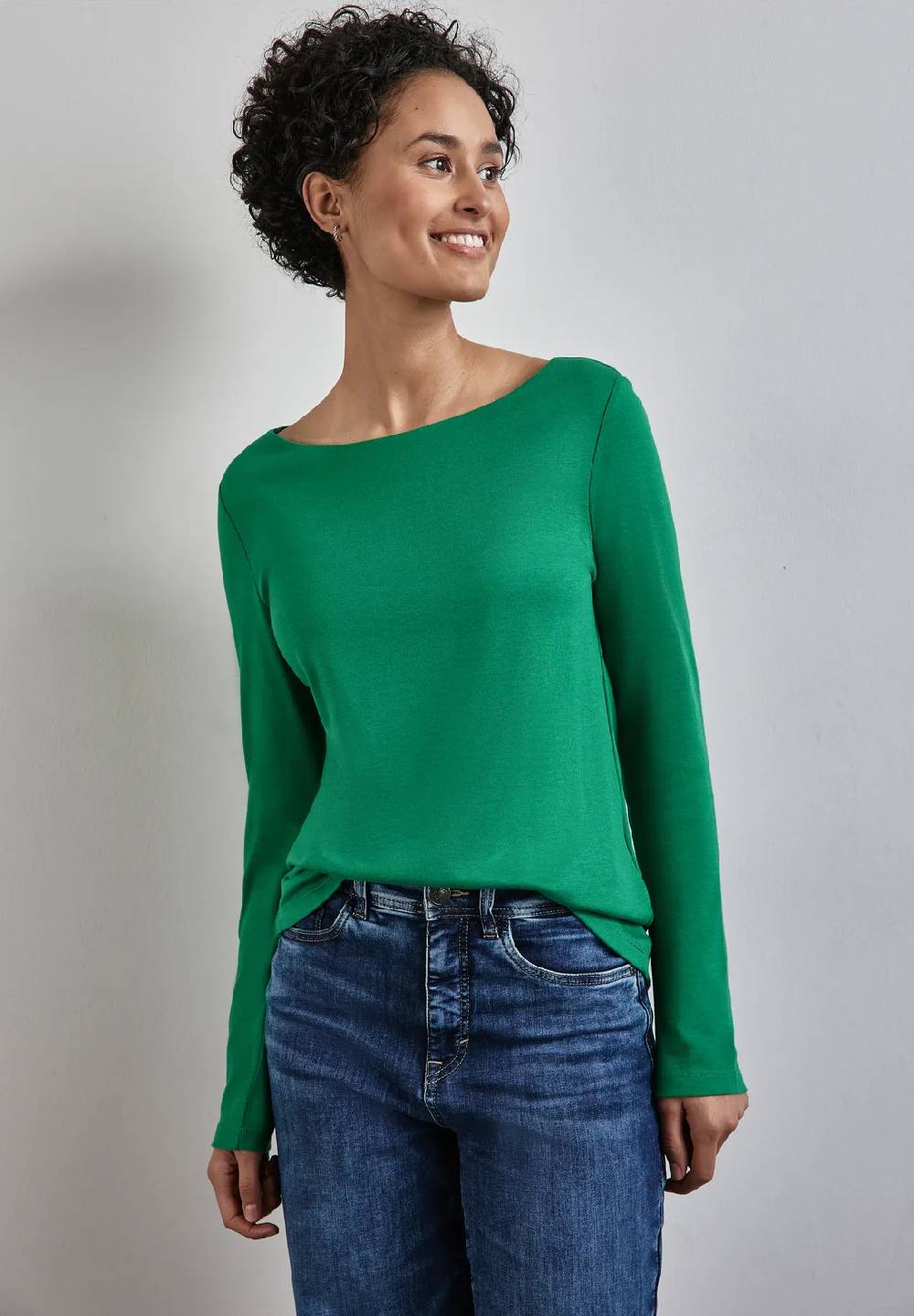 Street One Shirt mit U-Boot-Ausschnitt