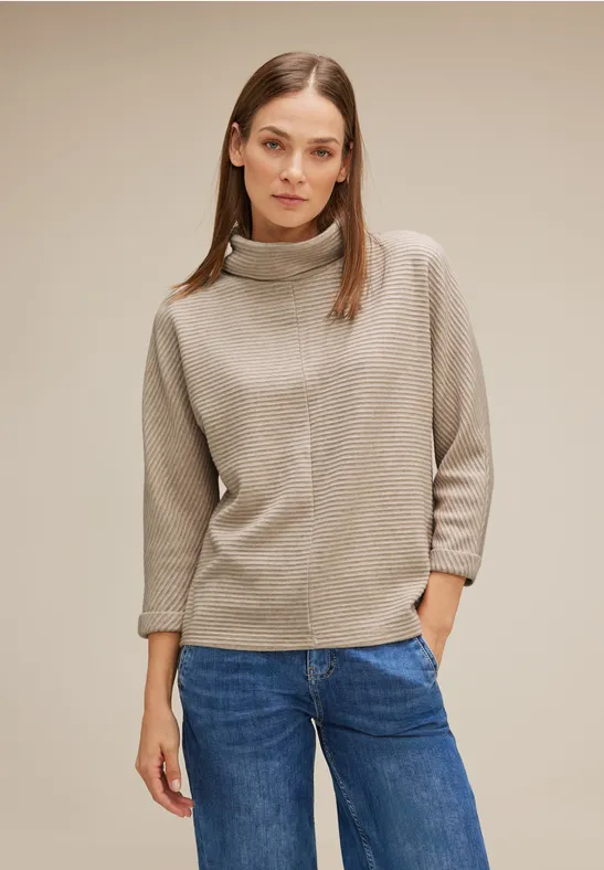 Street One Shirt Mit Volumenkragen
