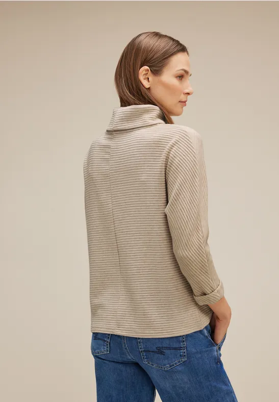 Street One Shirt Mit Volumenkragen