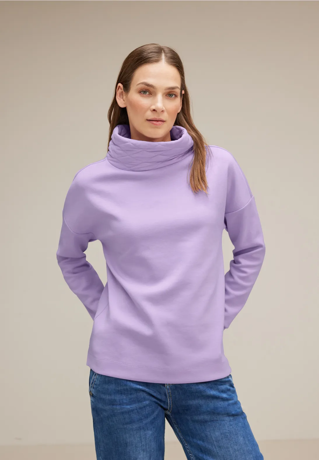 Street One Shirt mit Volumenkragen