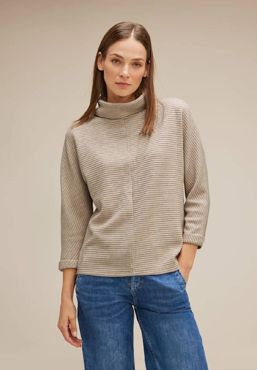 Street One Shirt mit Volumenkragen