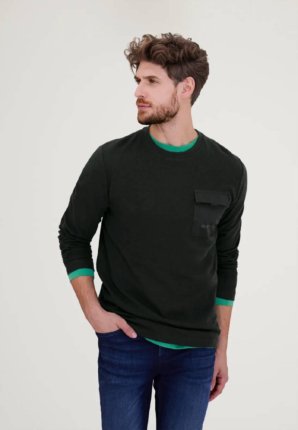 Street One Shirt Mit Waffelstruktur