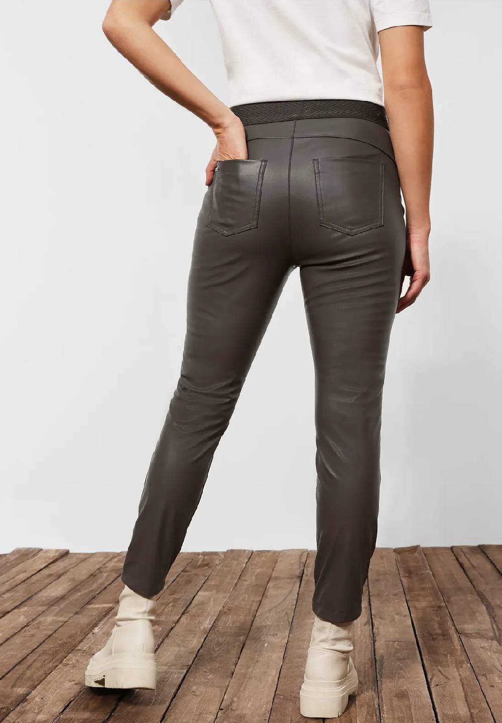 Street One Skinny Fit Hose Lederoptik - Style HOPE