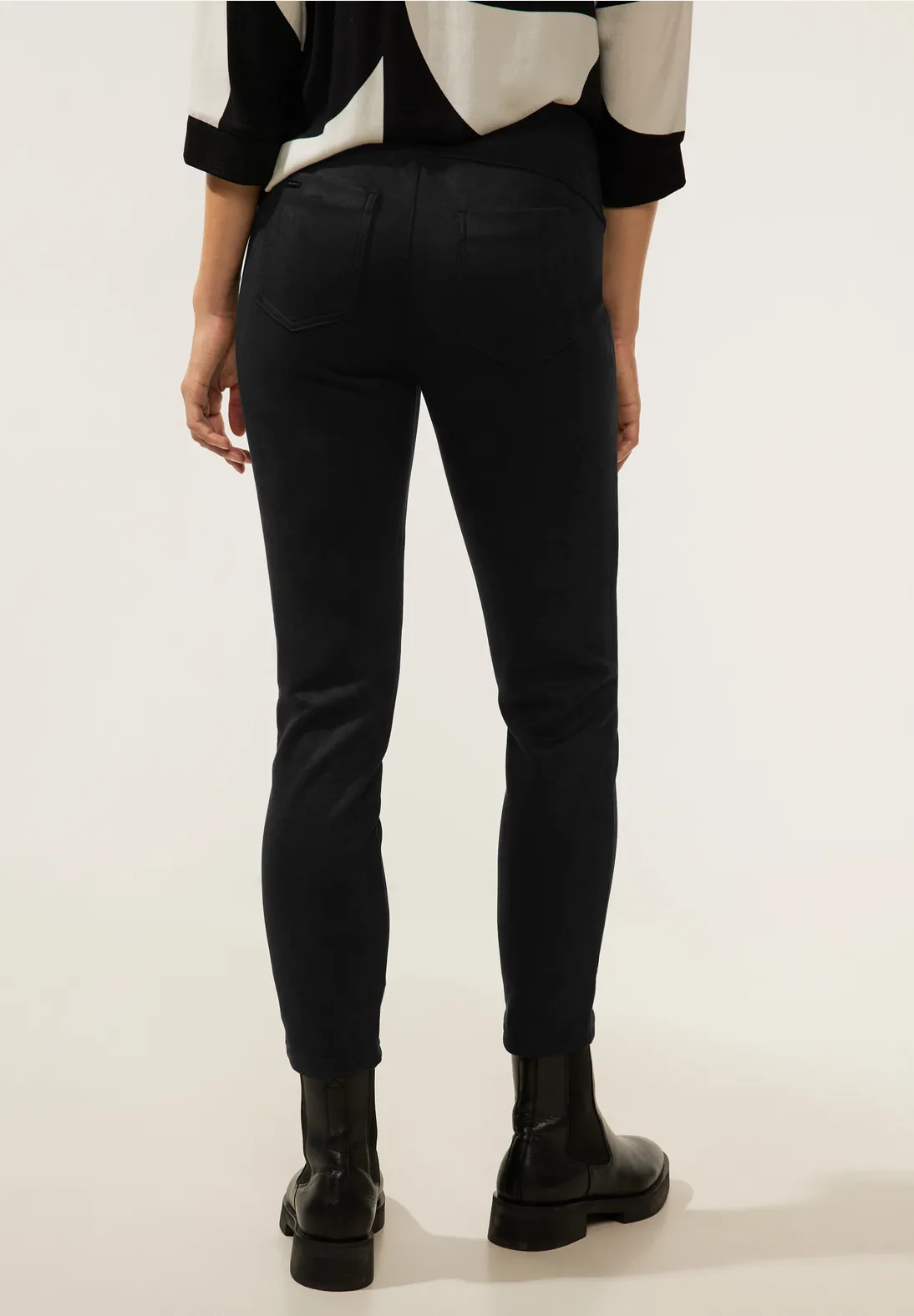 Street One Skinny Hose In Velour Optik - Style HOPE