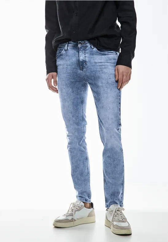 Street One Slim Fit Bleached Jeans - Style RACER