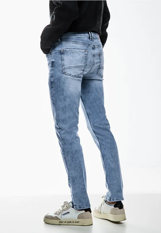 Street One Slim Fit Bleached Jeans - Style RACER