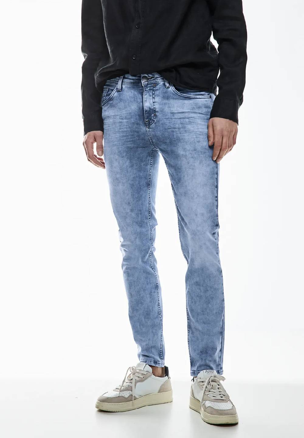 Street One Slim Fit bleached Jeans - Style RACER