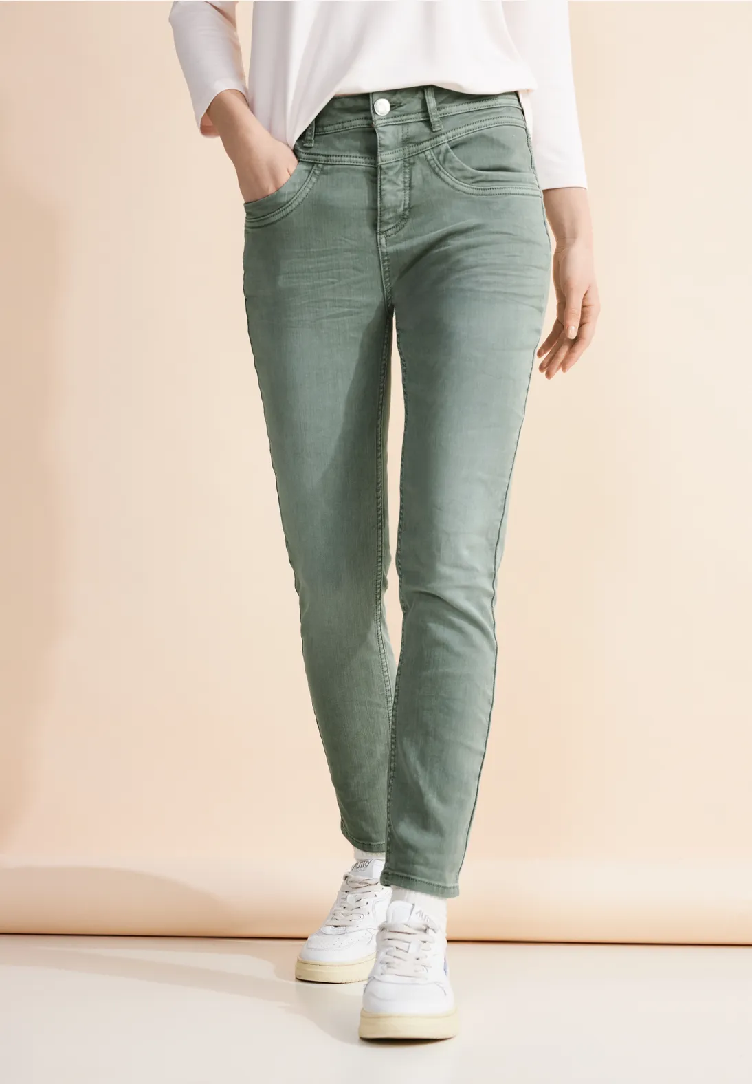 Street One Slim Fit Color Jeans - Style YORK