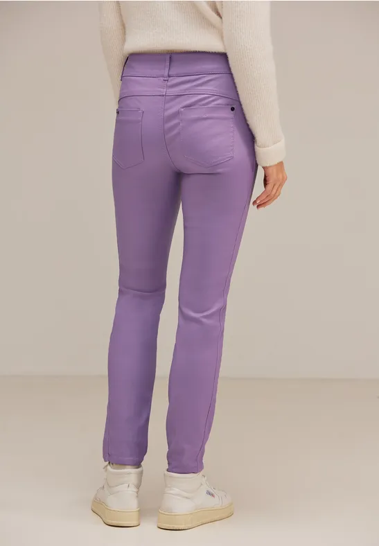 Street One Slim Fit Hose Mit Coating - Style YORK