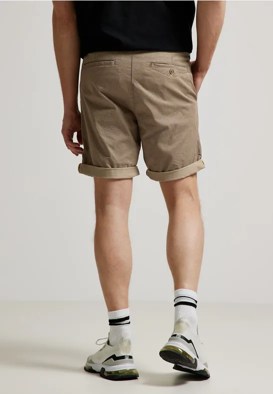 Street One Slim Fit Shorts Mit Print