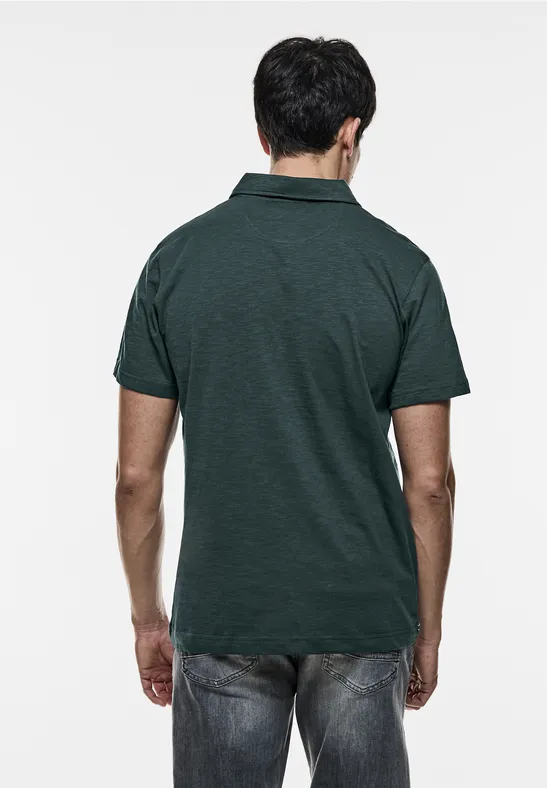 Street One Slub Jersey Poloshirt