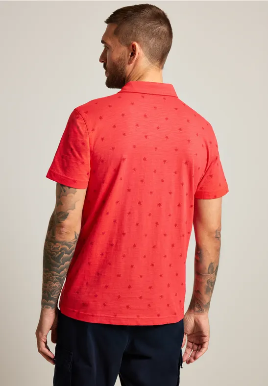 Street One Slub Jerseypolo Mit Print