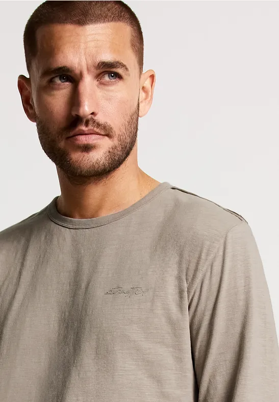 Street One Slub Langarmshirt