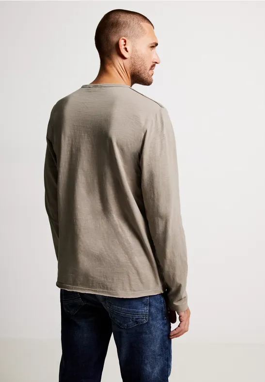 Street One Slub Langarmshirt