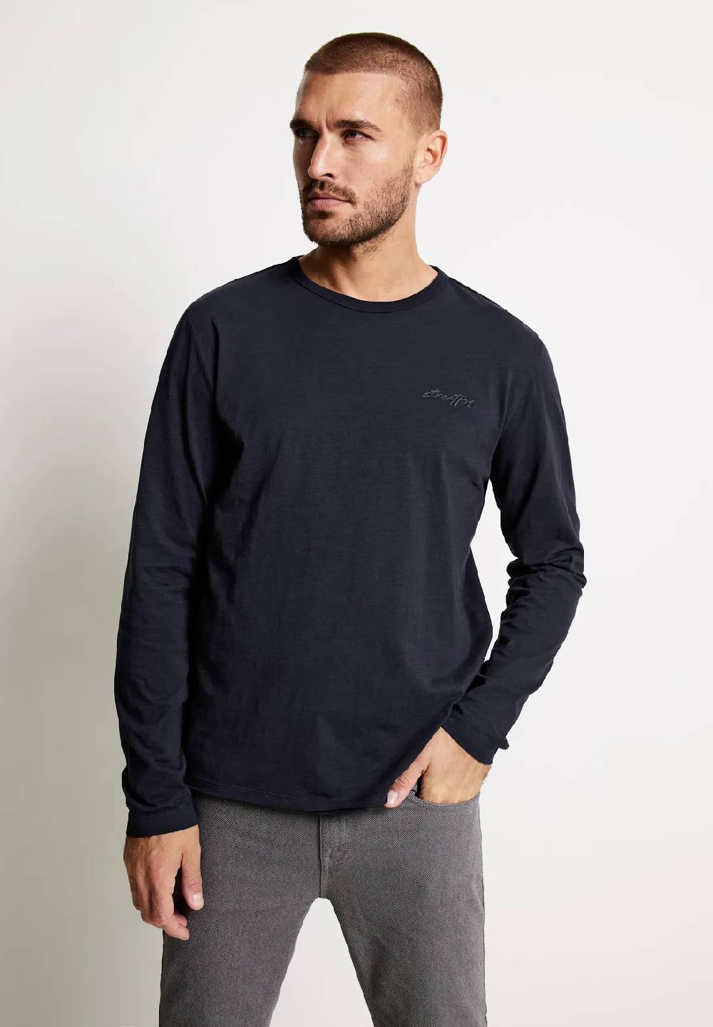 Street One Slub Langarmshirt