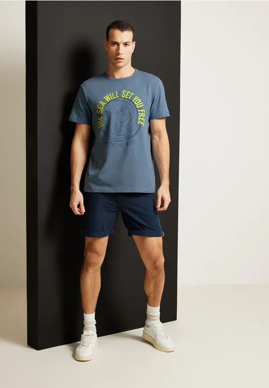 Street One Slub Print T-Shirt