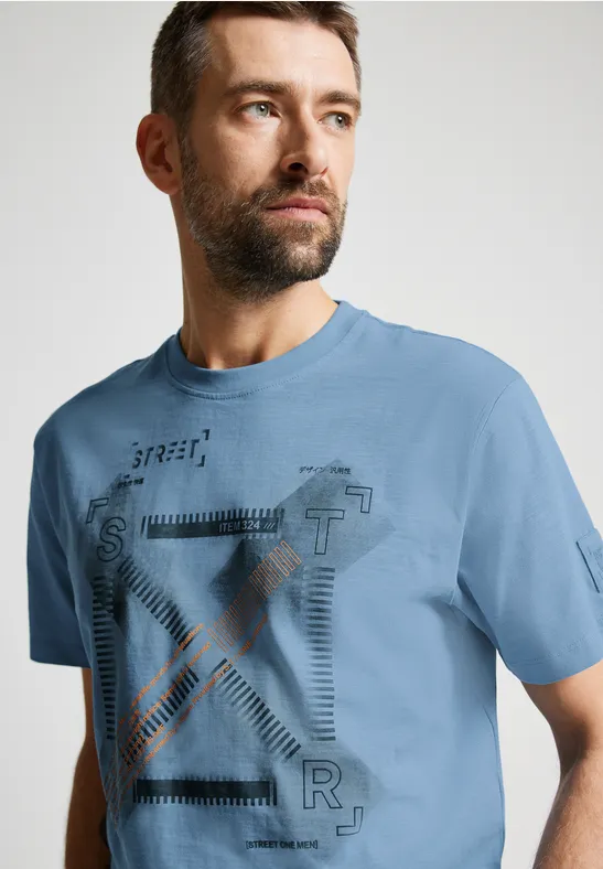 Street One Slub Print T-Shirt