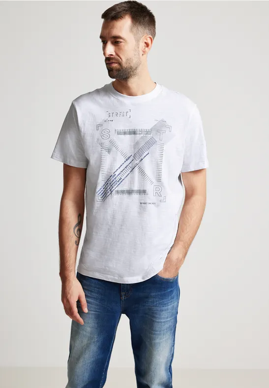 Street One Slub Print T-Shirt