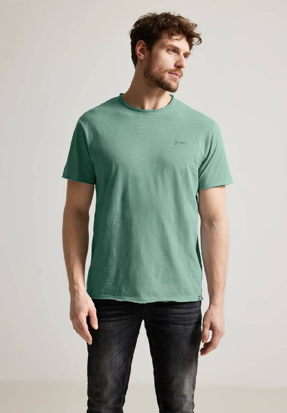 Street One Slub T mit offenen Kanten