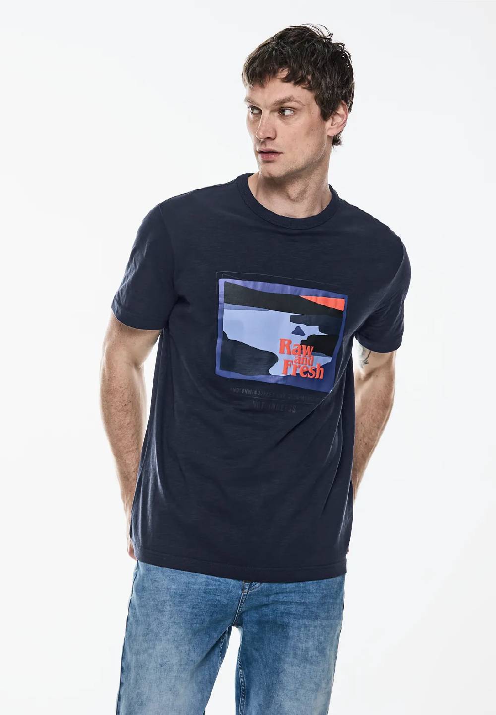 Street One Slub T-Shirt mit Print